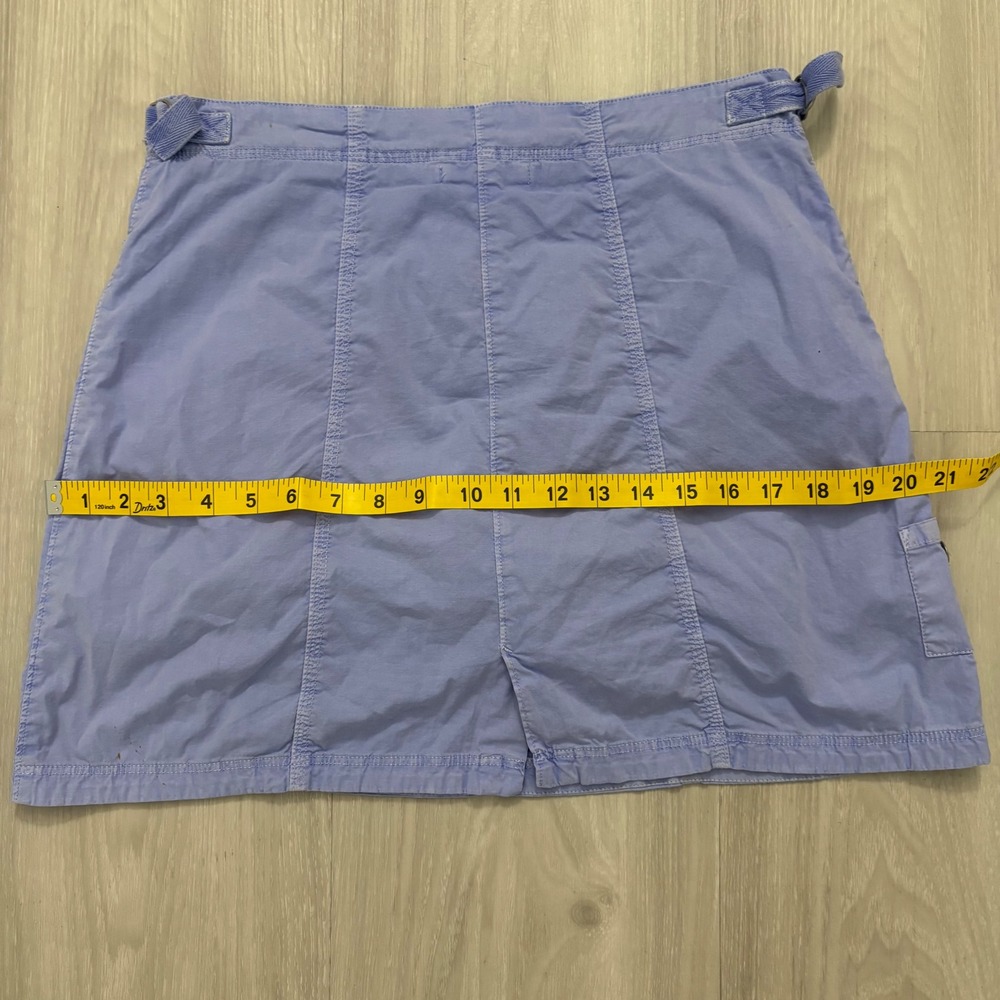 Fresh Produce Womens Skirt Blue Utility Mini Cotton Stretch Cargo Pocket Size XS - Picture 8 of 13